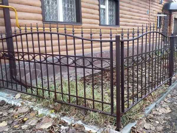 Кованый забор З-047