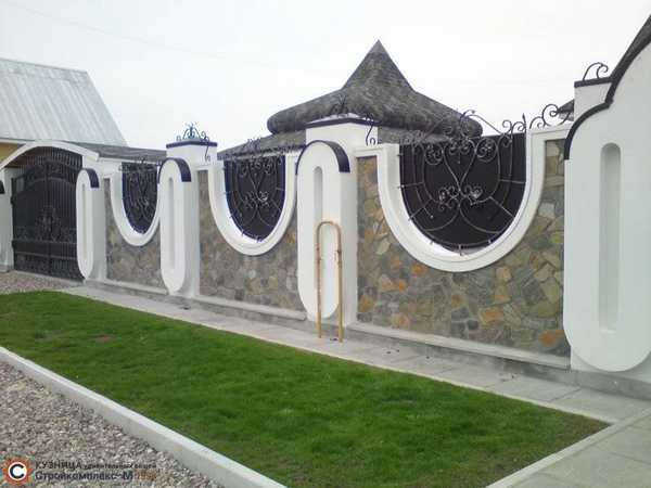 Кованый забор З-057